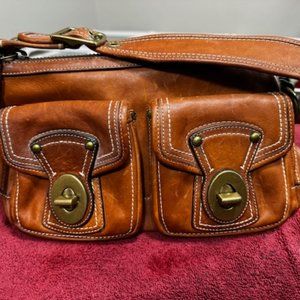 Coach Legacy Whiskey Brown Leather Satchel Shoulder Bag 65th Anniversary 10328